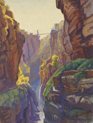 Abendstimmung in der Rummelschlucht bei Constantine