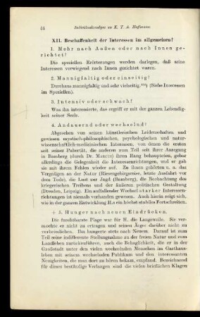 XII. Beschaffenheit der Interessen im allgemeinen