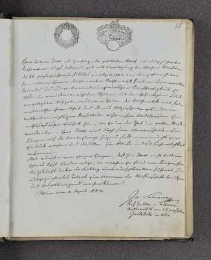 Johann Michael Joseph Salomon. – Wien, 04.04.1843