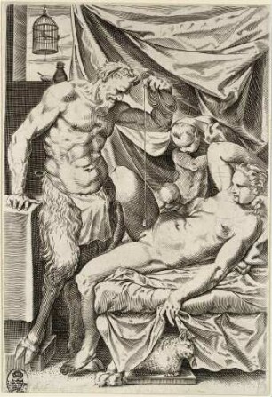 Satyr mit Lot und Nymphe