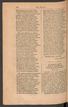 La Cruz de Mayo. - (Conclusión.) : Novela ejemplar.