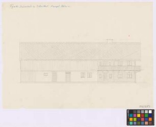 Zillerthal[-Erdmannsdorf] ([Landkreis Hirschberg]): Tiroler Bauernhaus. Haupthaus (Seiten-Ansicht)