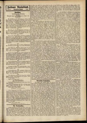 Zweite Ausgabe vom Mittwoch, den 24. April 1912.