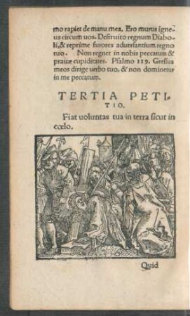 Tertia Petitio.
