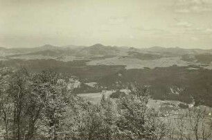 Blick vom Rosenberg nach Osten gegen Tannenberg, Kaltenberg und Kleis