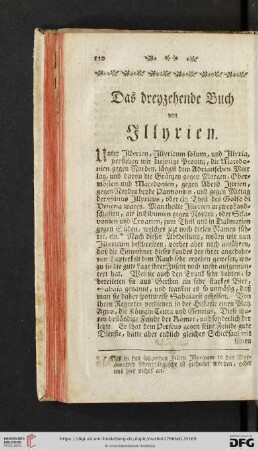 Das dreyzehende Buch von Illyrien