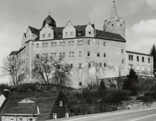 Zschopau, Schloss Wildeck, Ansicht von Süden (Lange Straße)