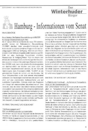 Hamburg - Informationen vom Senat