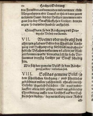 VIII. Wie sich das gemeine Volck/ so dem Kirchgang zusihet/ verhalten soll