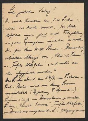 Brief an B. Schott's Söhne : 31.03.1926