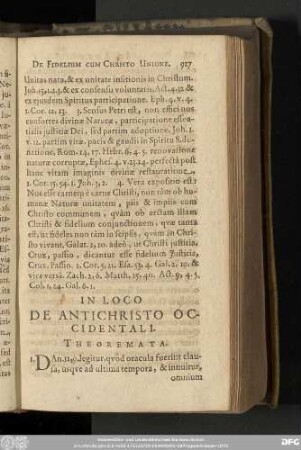 In Loco De Antichristo Occidentali. Theoremata.
