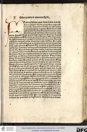 Dominica prima in adventu, epistola.