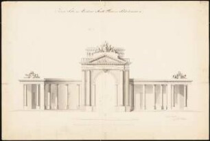 Innere Seite der Schönhauser Tores, Berlin: Aufriss
