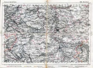 Reymann's Special-Karte, [Blatt] 127. Halle - Merseburg