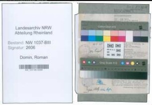 Entnazifizierung Roman Domin , geb. 05.08.1900 (Postbeamter)
