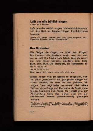 Laßt uns alle fröhlich singen