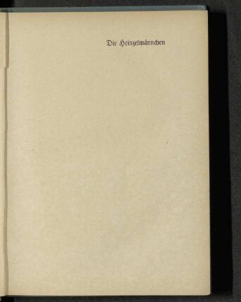 Die Heinzelmännchen