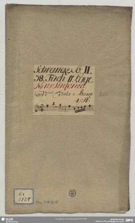 Symphonies - Mus.2-N-20,15 : strings, bc - B|b