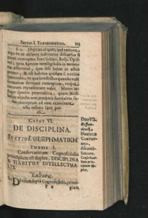 Disp.VII. Respondente Daniel Corthymius. De Disciplina.