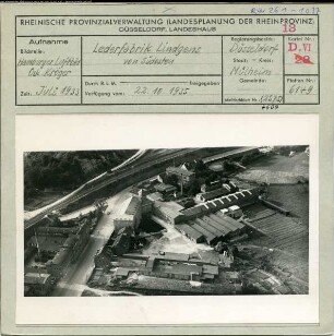 Mülheim a. d. Ruhr, Lederfabrik Lindgens von Südosten