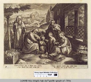 Johannis der Taufer begegnet Jesus.