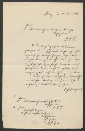 Brief an Franz Joseph Usinger : 31.07.1896