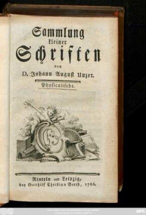 [Theil 1] = [Sammlung 1]: Sammlung kleiner Schriften