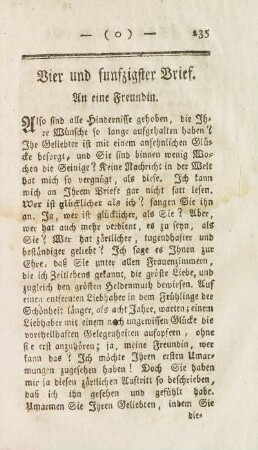 Vier und funfzigster Brief. An eine Freundin