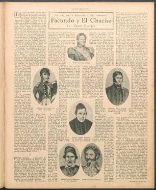 Facundo y el chacho : La voz de la historia y del romance