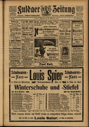 Zweite Ausgabe vom Dienstag, den 19. Dezember 1905.