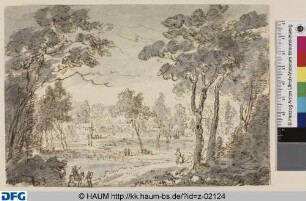 Landschaft mit Reiter