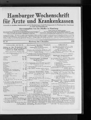 Städtisches Krankenhaus Altona.