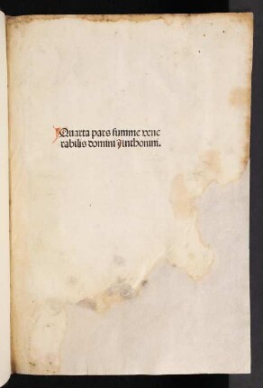 4: Summa theologica : P. 1 - 4. Mit Tabula von Johannes Molitoris