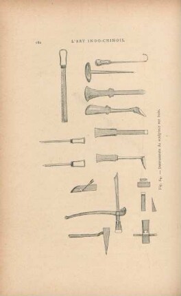 Instruments du sculpteur sur bois