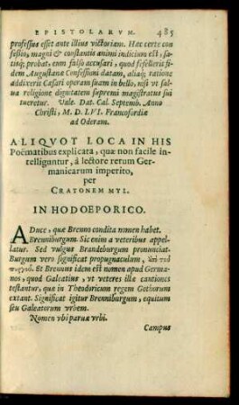 Aliquot Loca In His Poematibus explicata ...