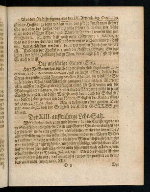 109-113, Der XIII. - XV. auffrichtige Lehr-Satz