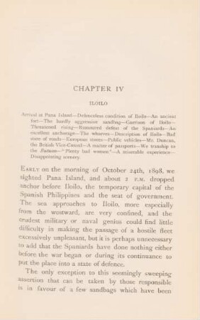 Chapter IV. Iloilo
