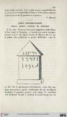 Nuova interpretazione della lapida fenicia di Tharros