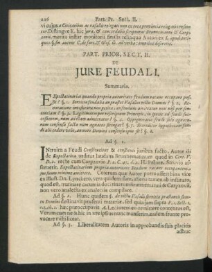 Sect. II. De Iure Feudali.