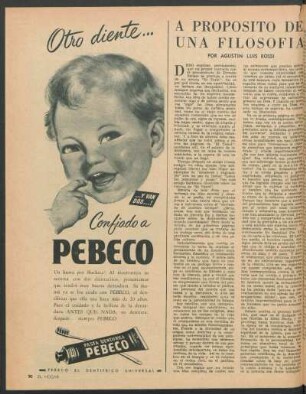 A propósito de una filosofía