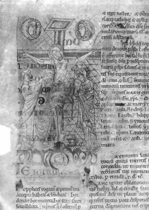 Missale Laudunense — Kreuzigung Christi, Folio fol. 72 v