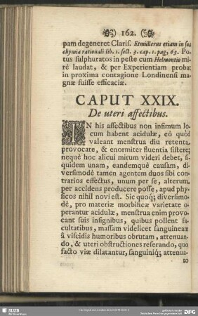 Caput XXIX. De uteri affectibus