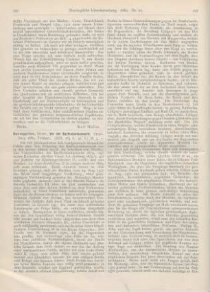 231-233 [Rezension] Baumgarten, Herm., Vor der Bartholomäusnacht