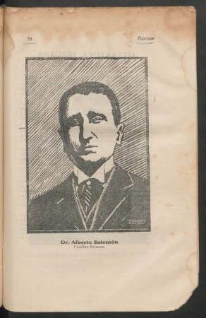 [Retrato de] Dr. Alberto Salomón, Canciller Peruano