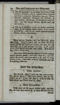 Von den Lesezeichen.