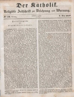 217-219 Zeitfragen : XV. Kirchliche Zustände in Sachsen