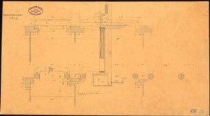 Königliche Oper (auch: Staatsoper unter den Linden, Lindenoper), Berlin: Proszenium des 1. Ranges: Grundriss und Ansicht der kleine Säulen, Details