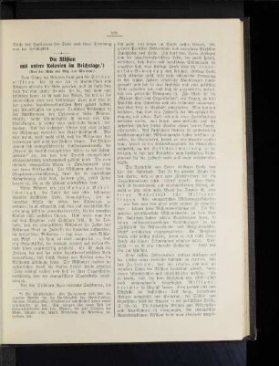 Die Mission und unsere Kolonien im Reichstage. (Aus der Rede des Abg. Lic. Mumm.)