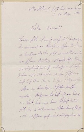 Karl Krumbacher (1856-1909), Nachlass: Briefe von Wilhelm von Christ an Karl Krumbacher - BSB Krumbacheriana I. Christ, Wilhelm von