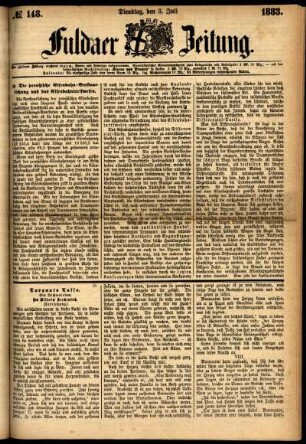 Ausgabe vom Dienstag, den 03. Juli 1883.